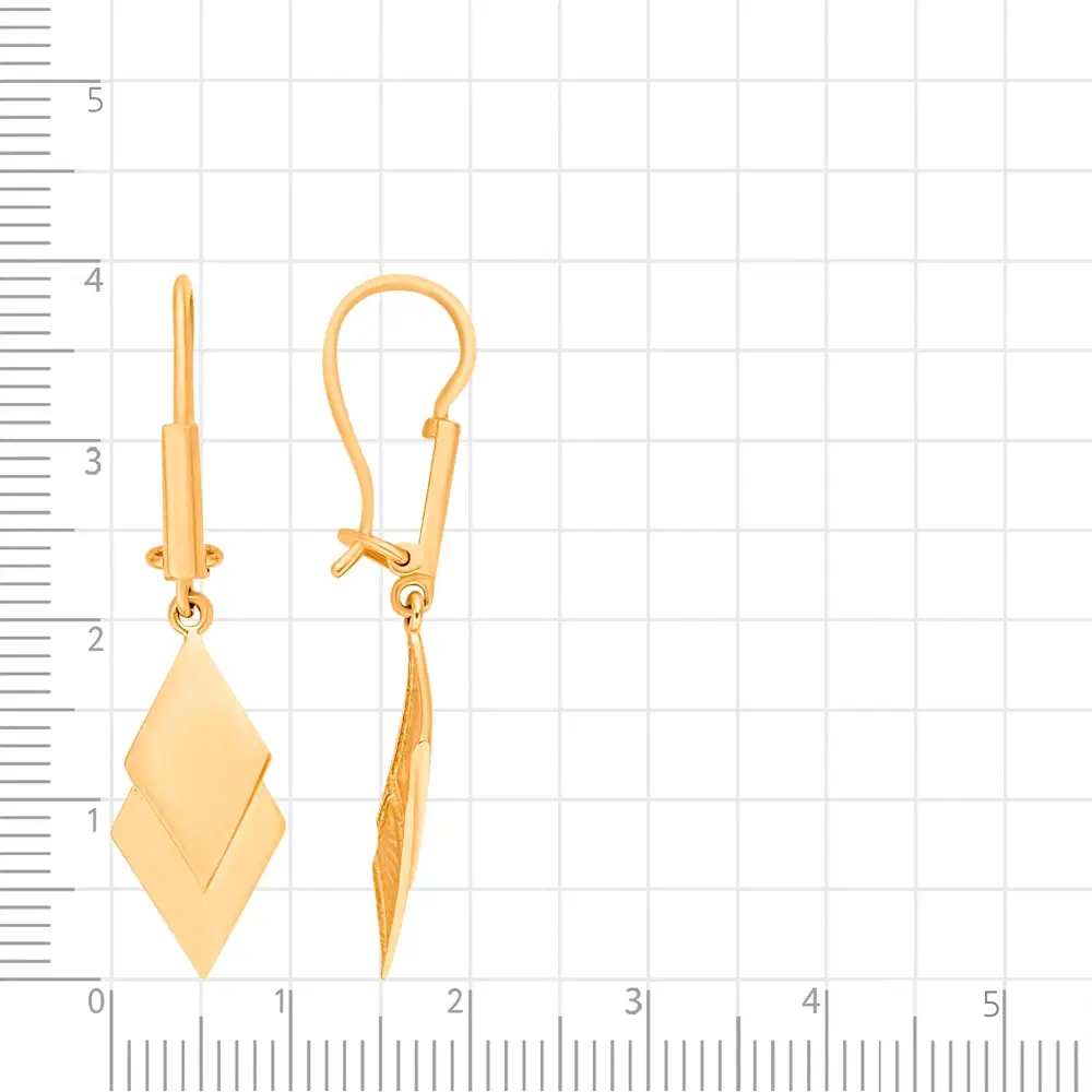 Серьги из красного золота 585 пробы 3