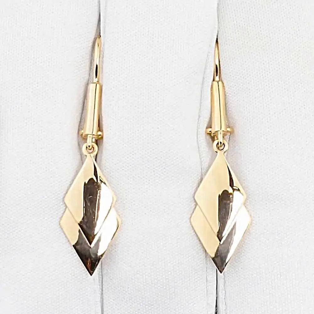 Серьги из красного золота 585 пробы 2