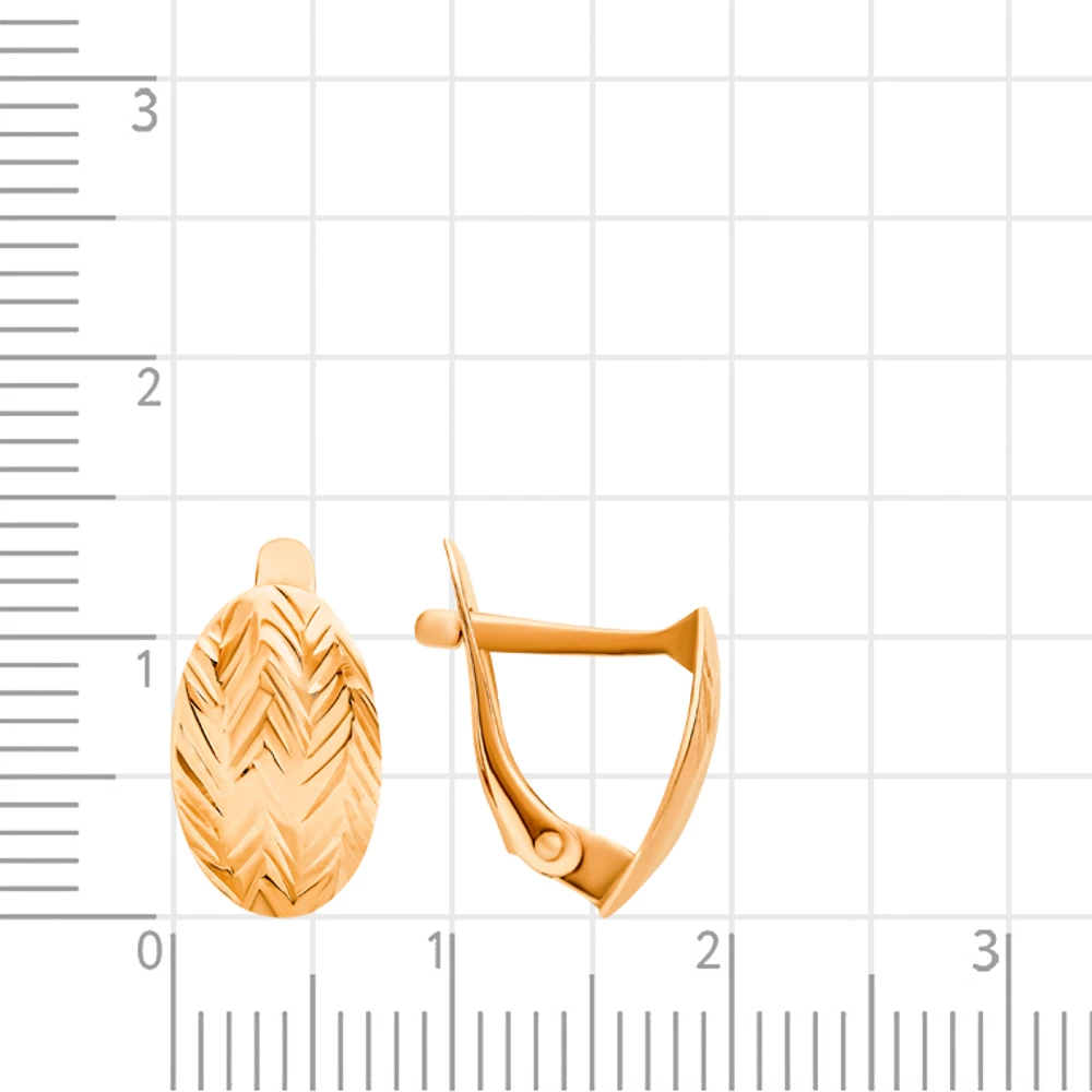 Серьги из красного золота 375 пробы 2