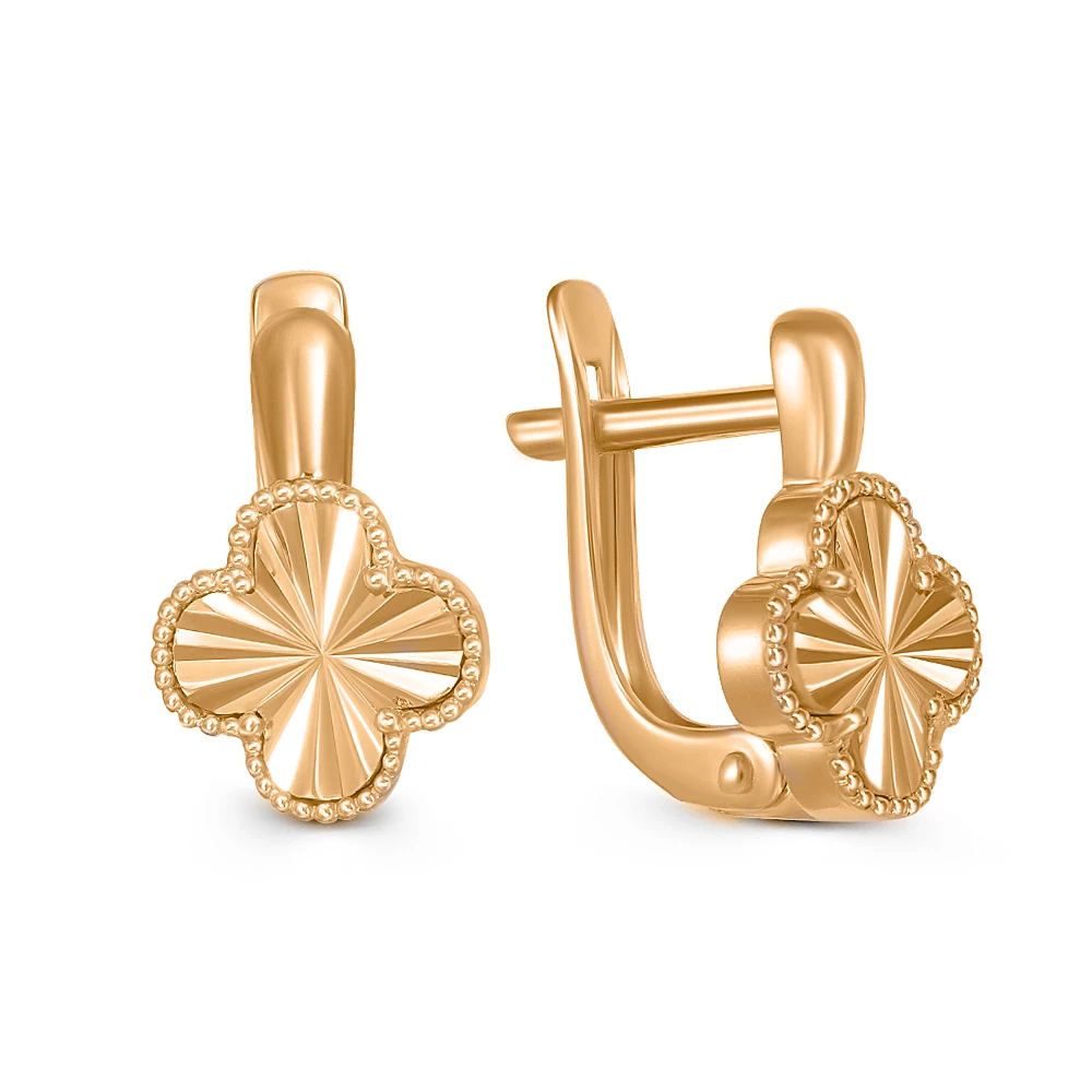 Серьги из красного золота 585 пробы 1