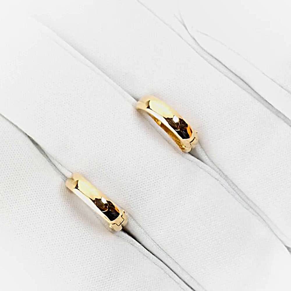 Серьги конго из красного золота 585 пробы 1