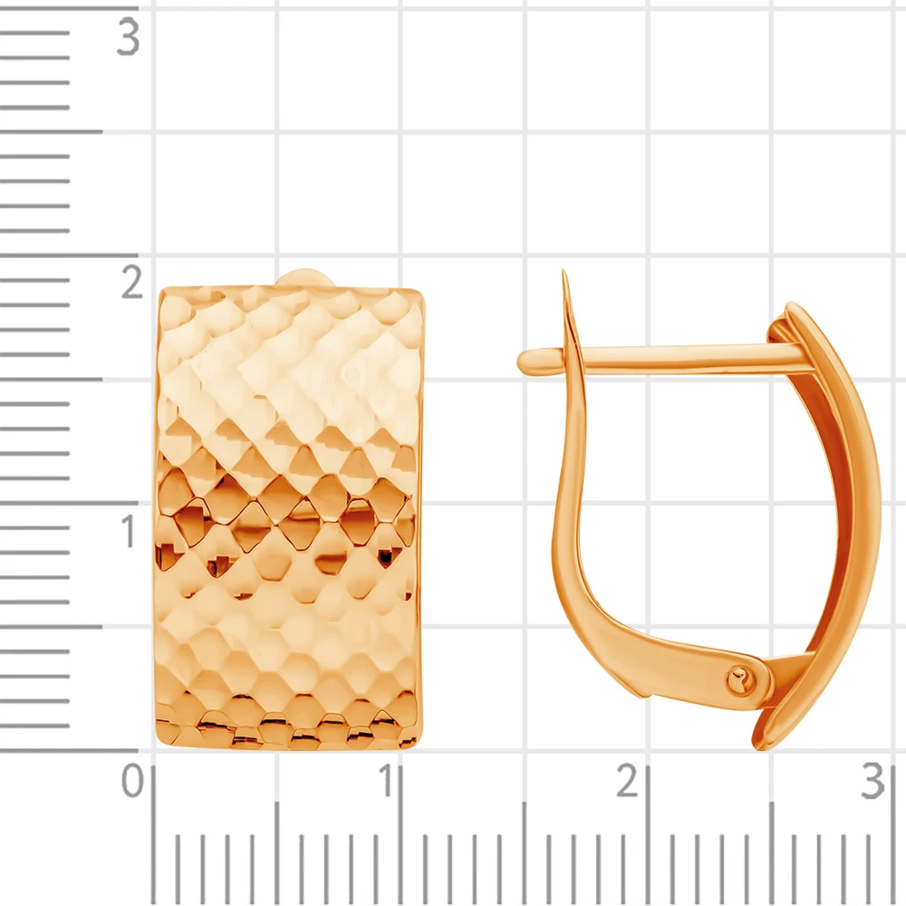 Серьги из красного золота 585 пробы