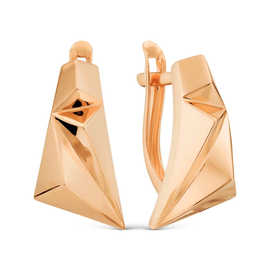 Серьги из красного золота 585 пробы