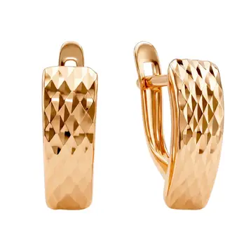 Серьги из красного золота 375 пробы