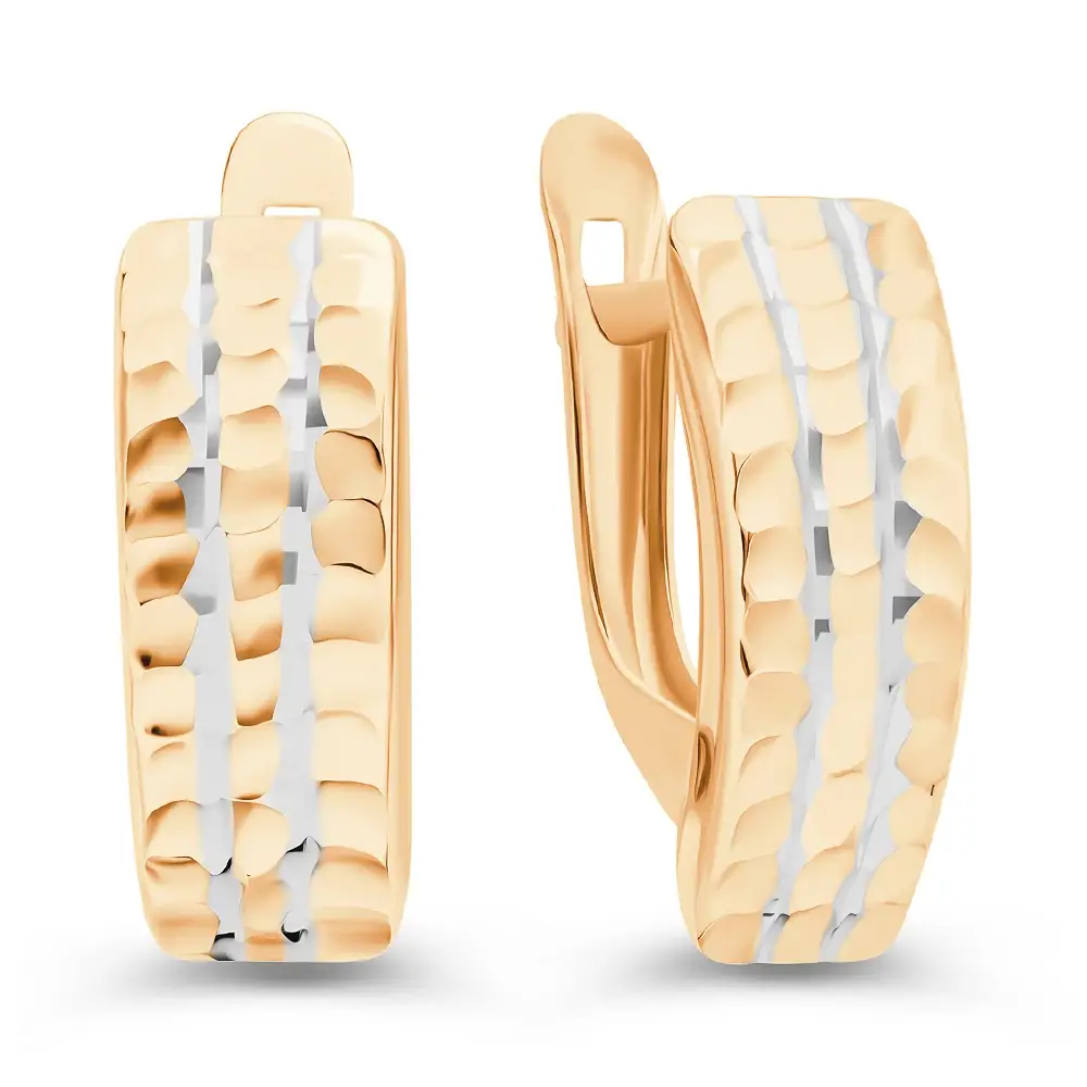 Серьги из красного золота 585 пробы 1