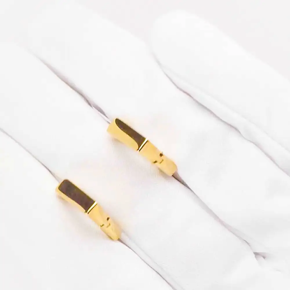 Серьги конго из красного золота 585 пробы 2