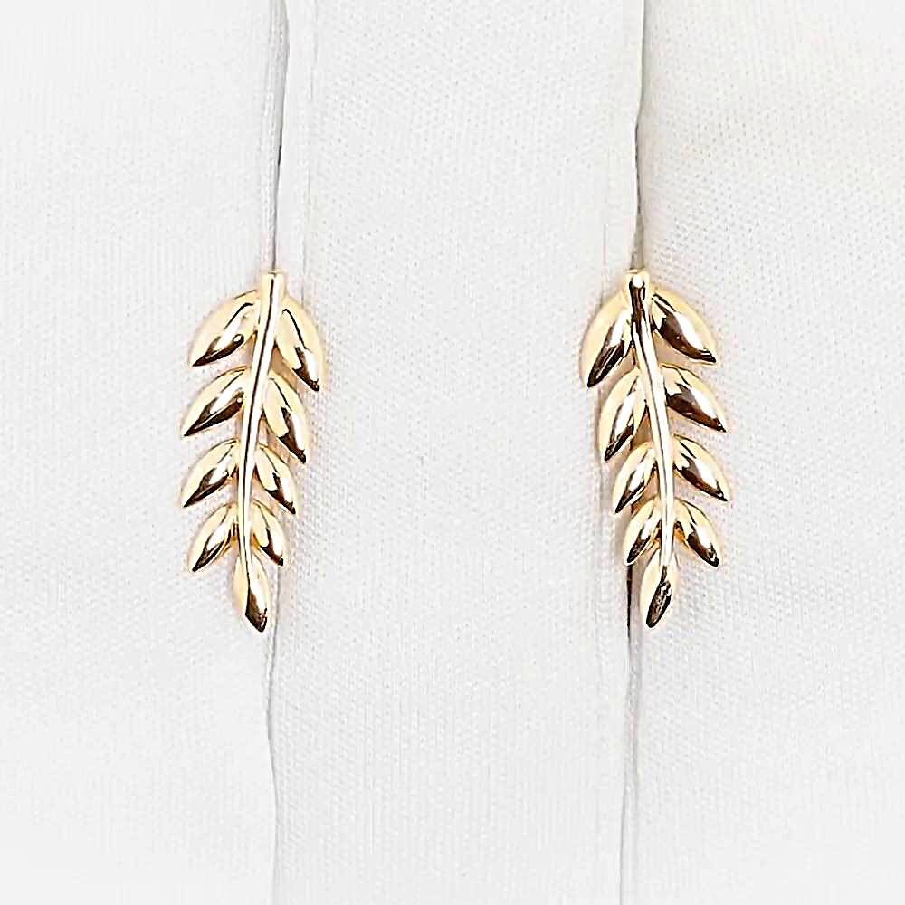 Серьги из красного золота 585 пробы 1