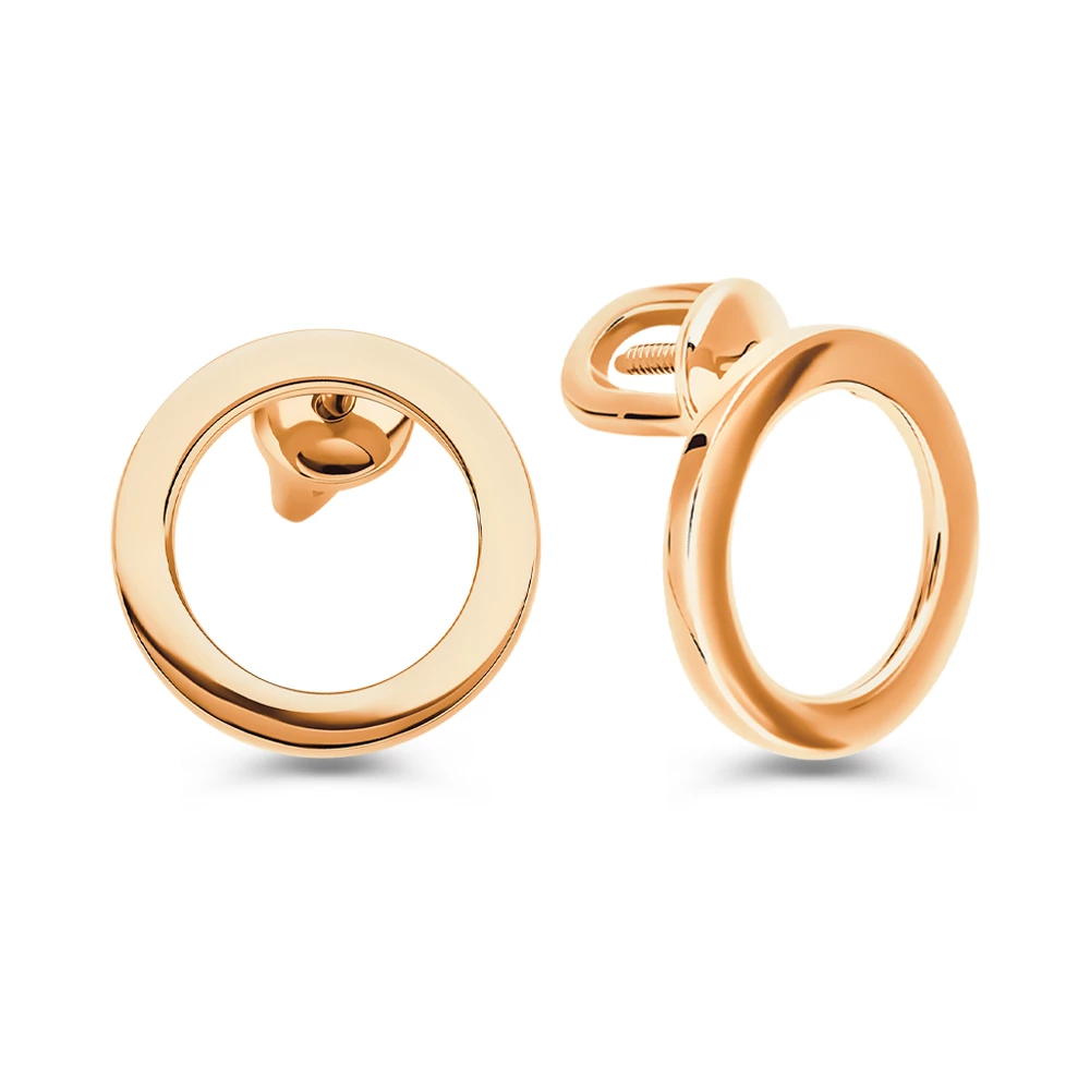 Серьги из красного золота 375 пробы 1