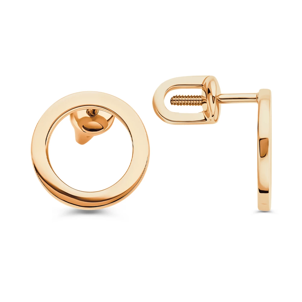 Серьги из красного золота 375 пробы 2