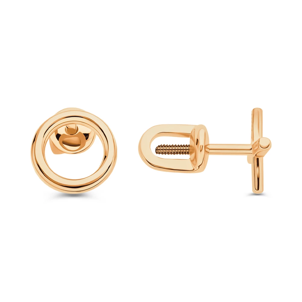 Серьги из красного золота 375 пробы