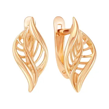 Серьги из красного золота 375 пробы