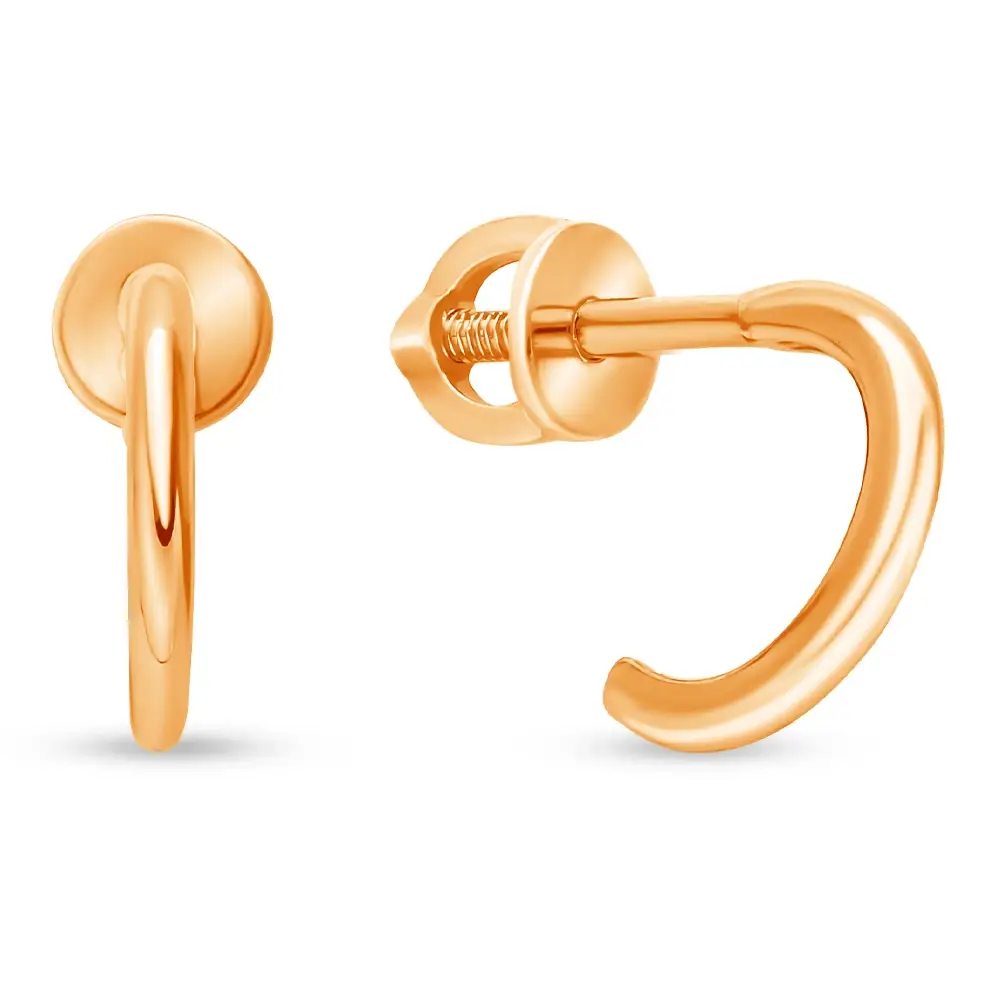 Серьги из красного золота 375 пробы 1