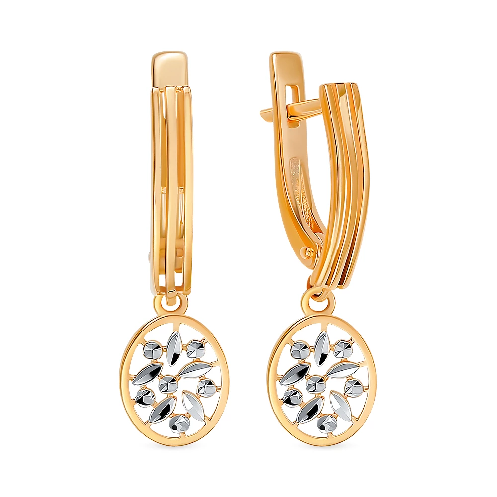Серьги из красного золота 375 пробы 1