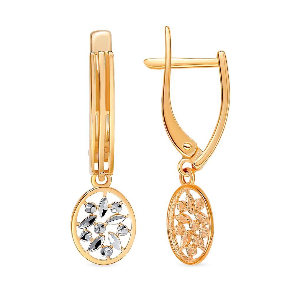 Серьги из красного золота 375 пробы 2