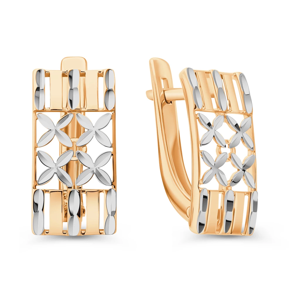 Серьги из красного золота 375 пробы
