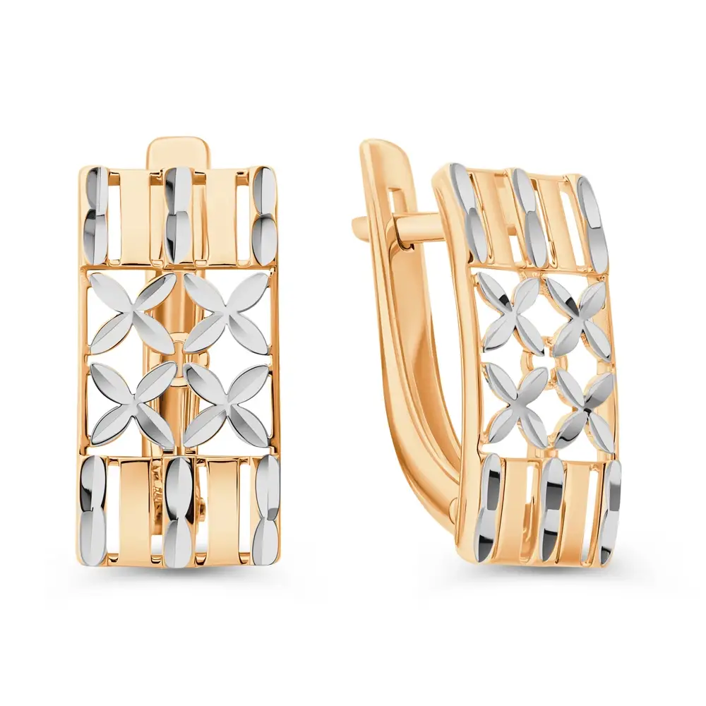 Серьги из красного золота 375 пробы 1
