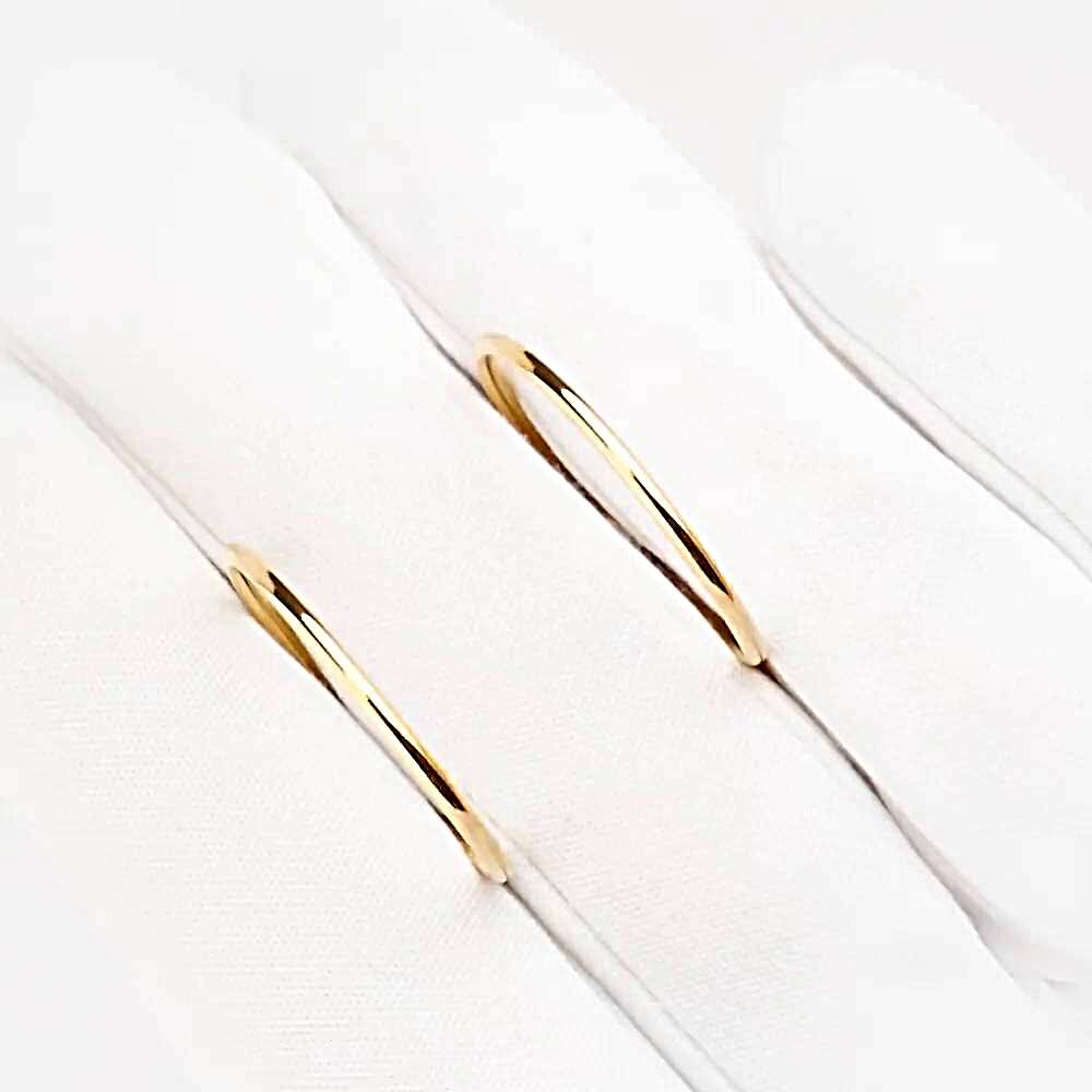 Серьги конго из красного золота 375 пробы 1