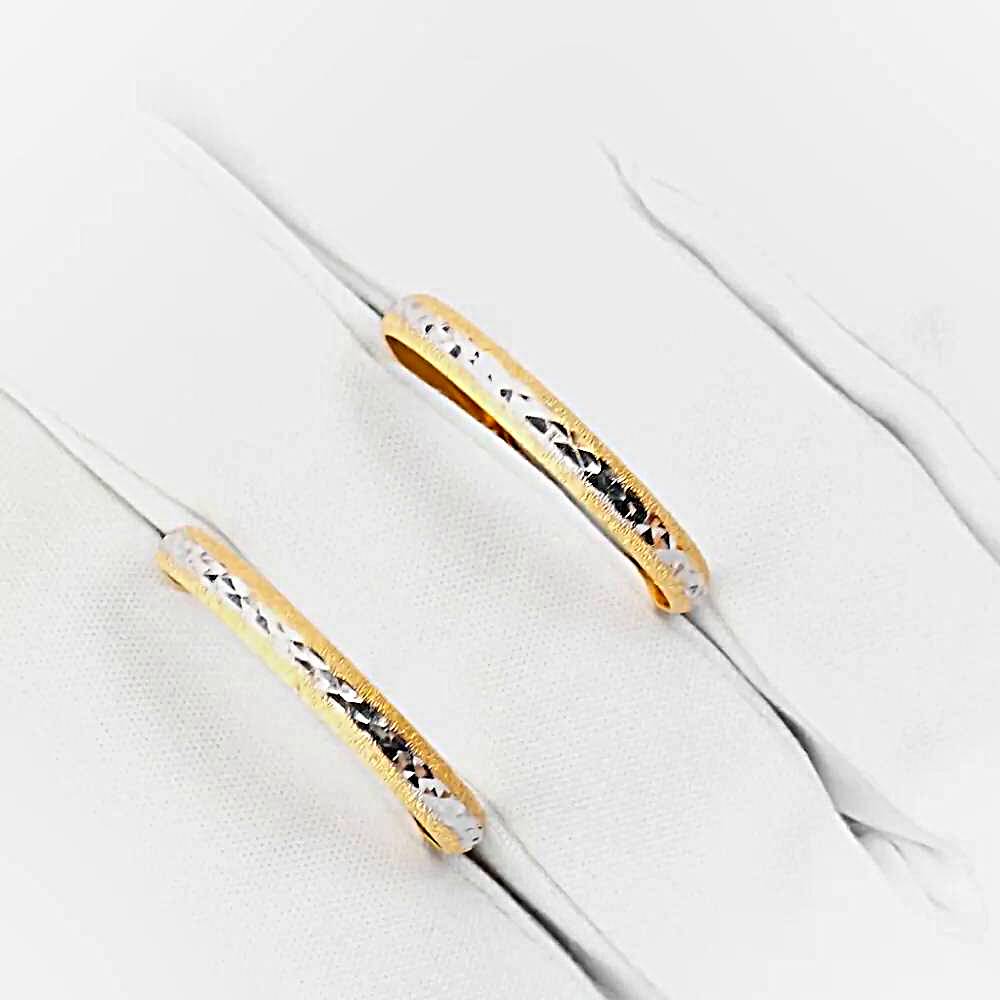 Серьги конго из красного золота 585 пробы 1