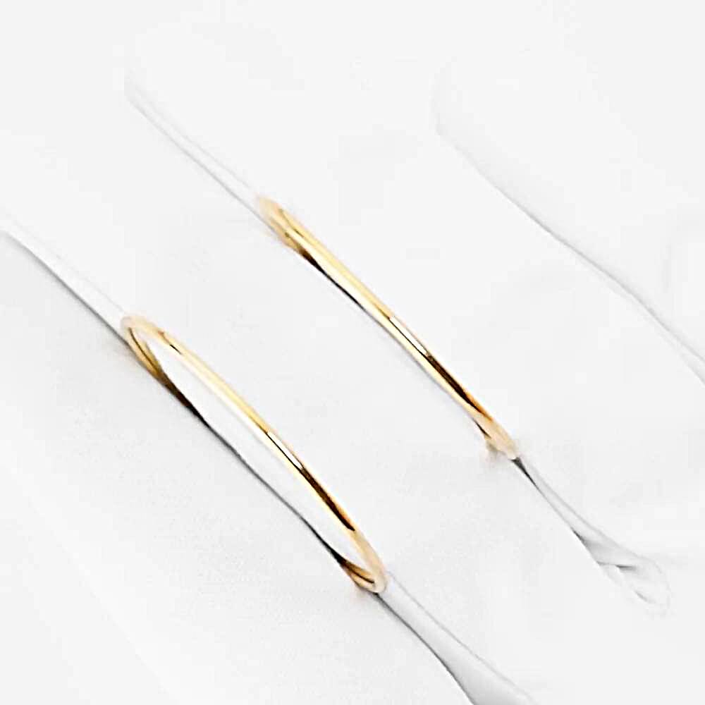 Серьги конго из красного золота 375 пробы 1