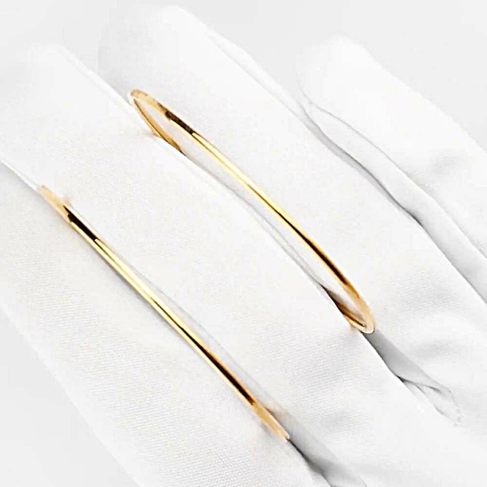 Серьги конго из красного золота 585 пробы 1