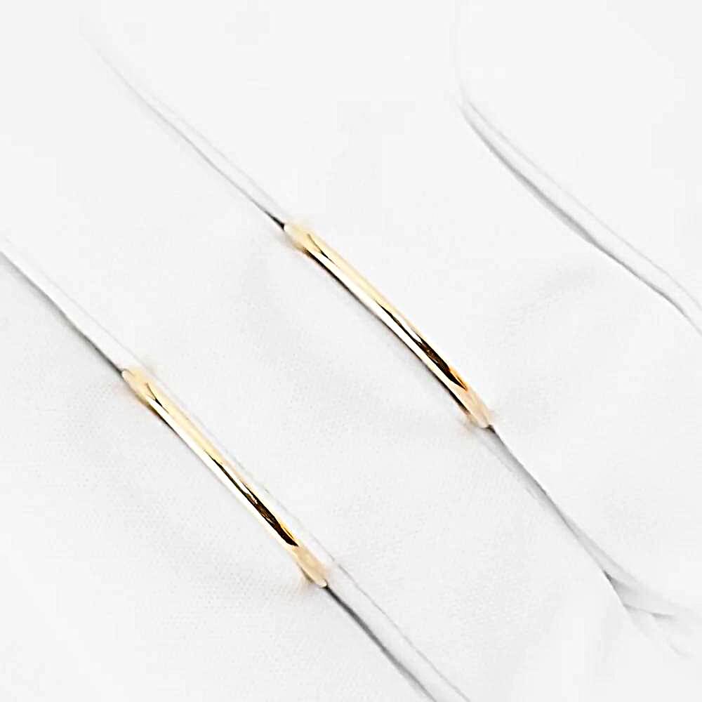 Серьги конго из красного золота 585 пробы 1