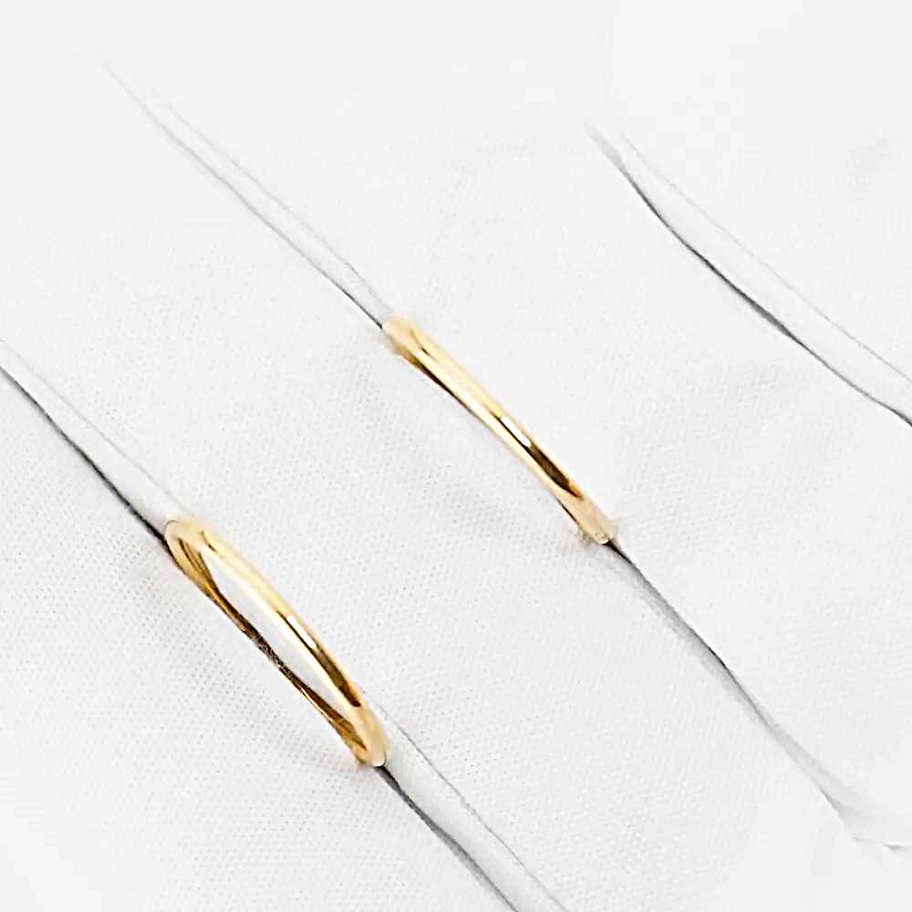 Серьги конго из красного золота 585 пробы 1