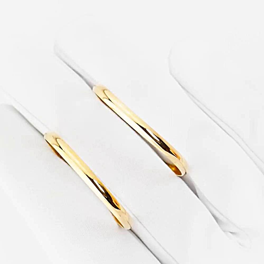 Серьги конго из красного золота 585 пробы 1