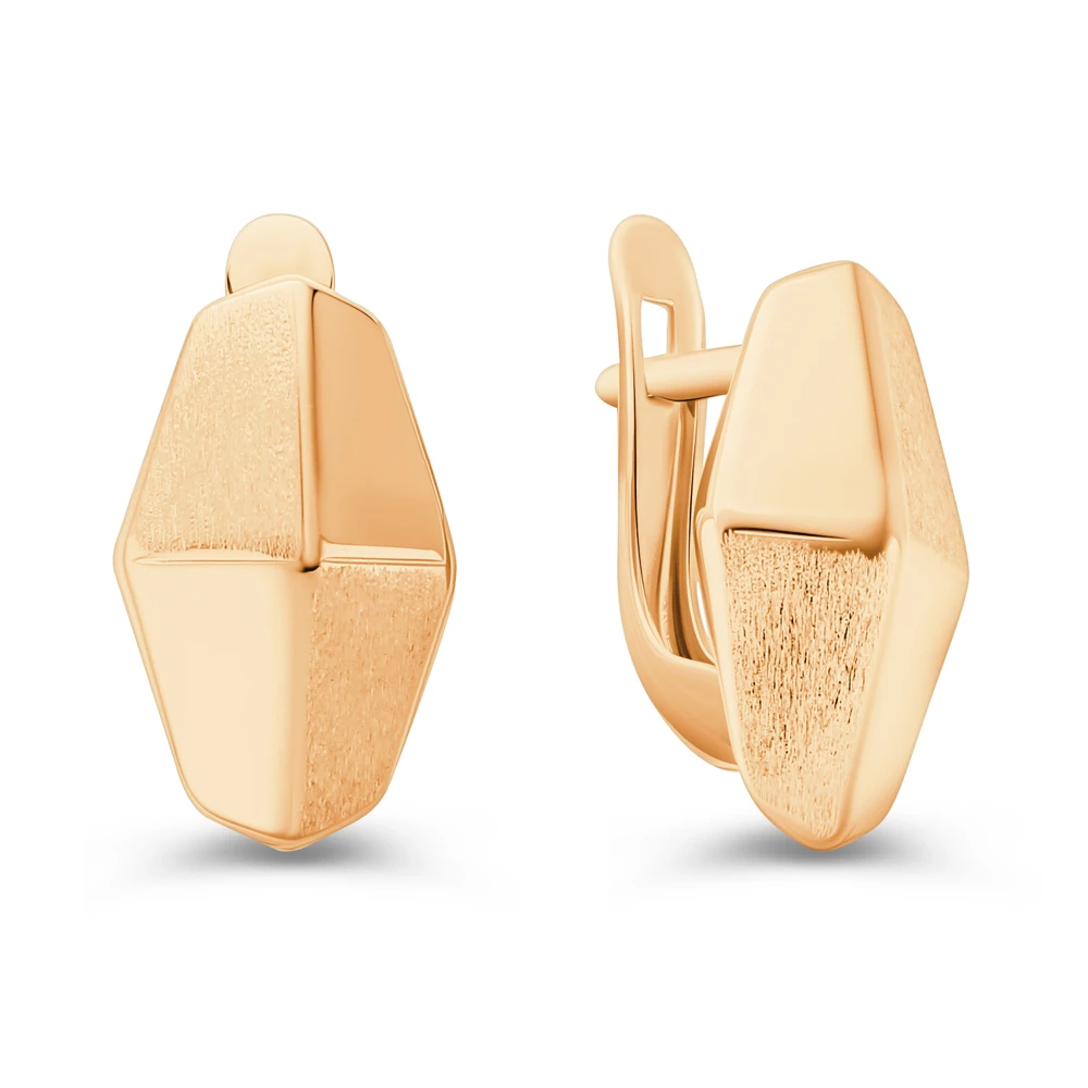 Серьги из красного золота 375 пробы
