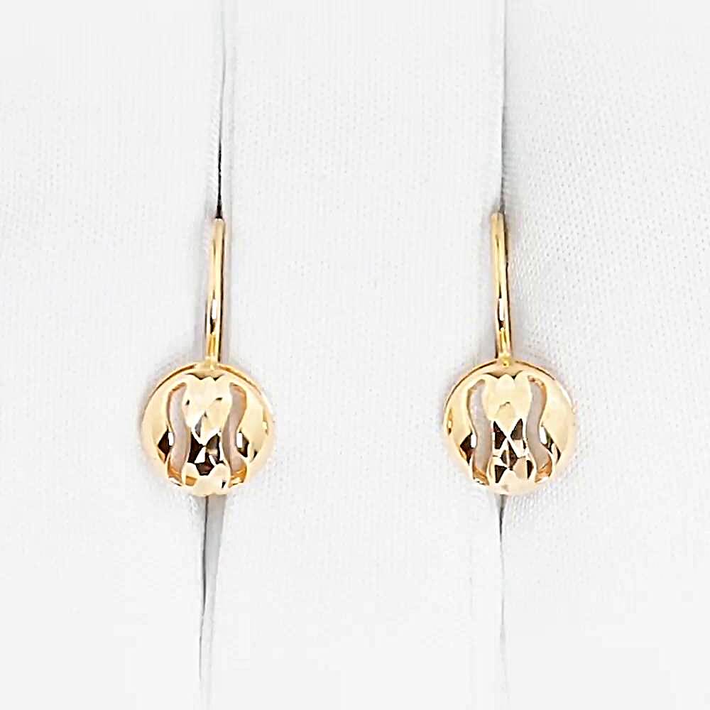Серьги из красного золота 375 пробы 1