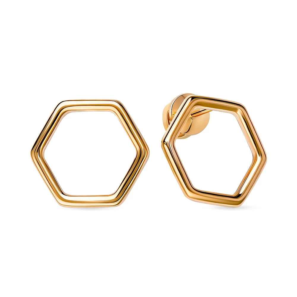 Серьги из красного золота 375 пробы 1