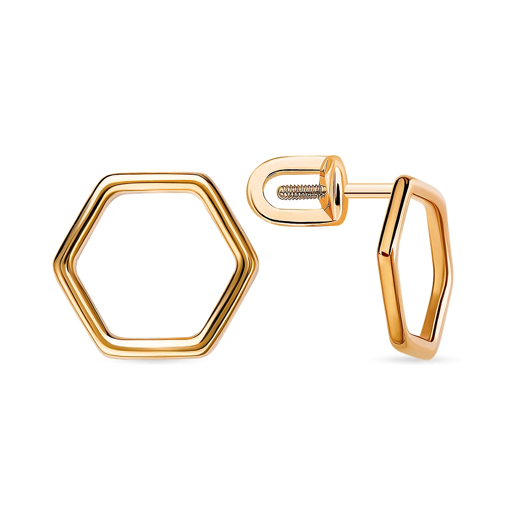 Серьги из красного золота 375 пробы 2