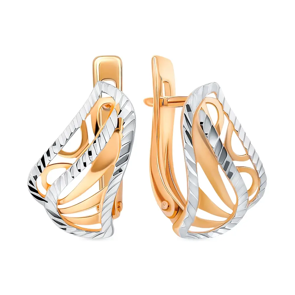 Серьги из красного золота 375 пробы 1