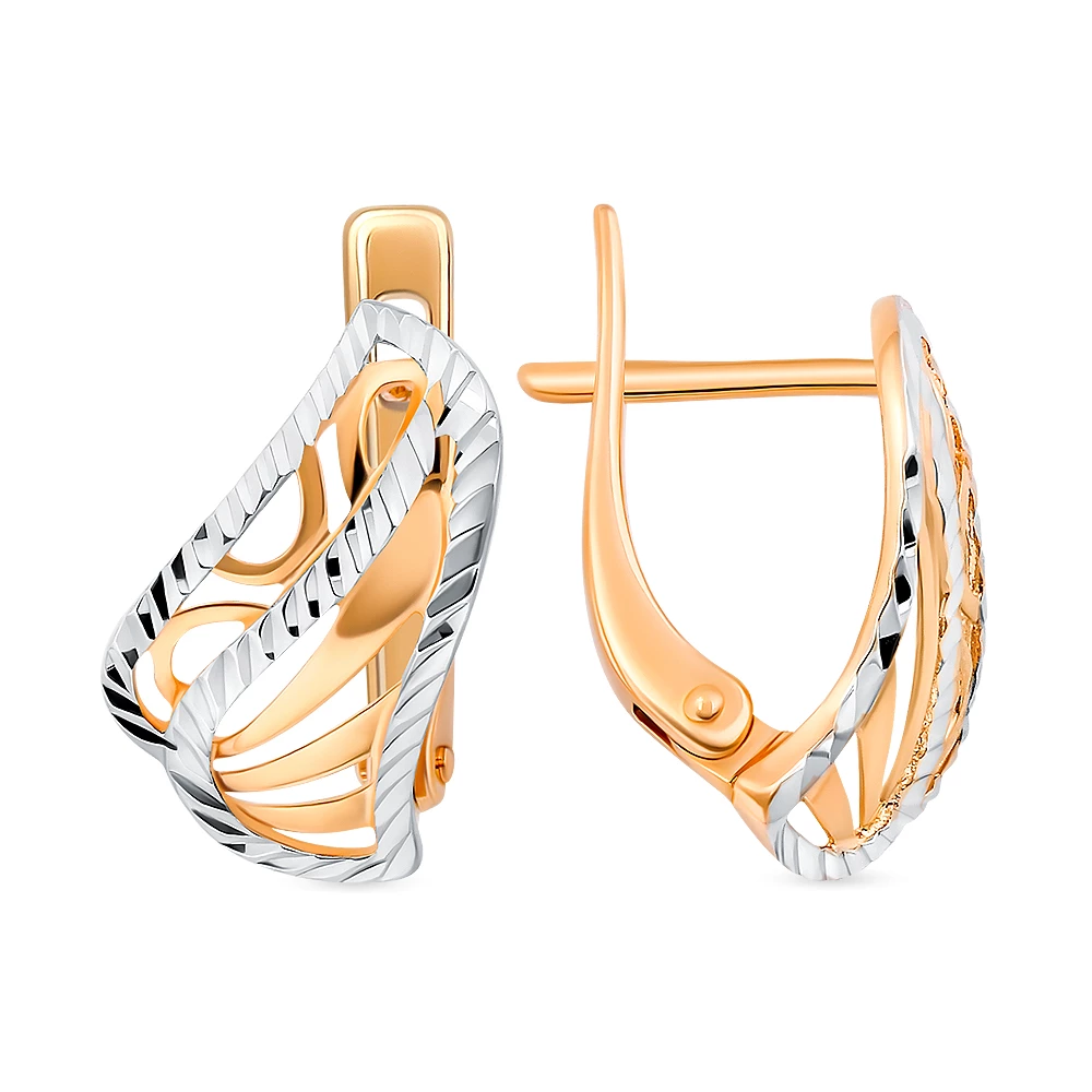 Серьги из красного золота 375 пробы
