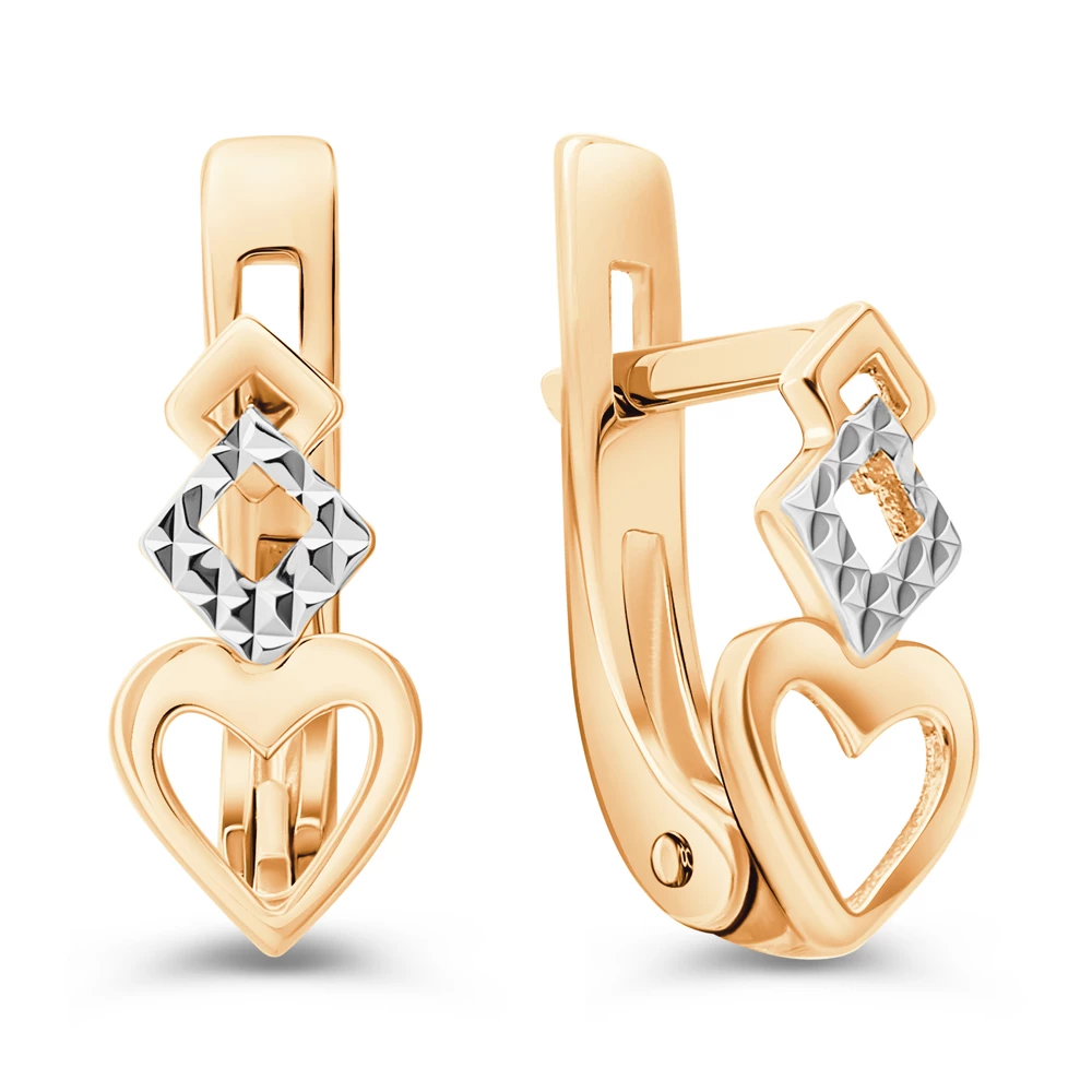 Серьги из красного золота 375 пробы 1