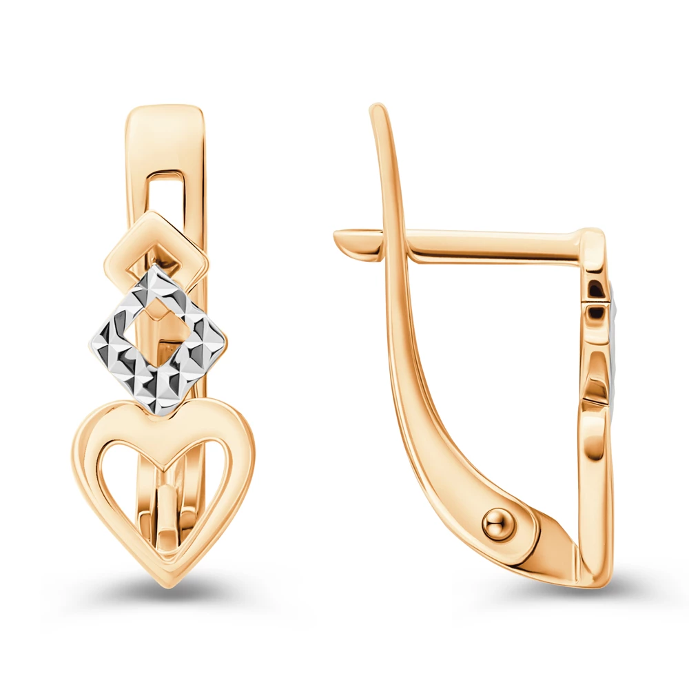 Серьги из красного золота 375 пробы 2