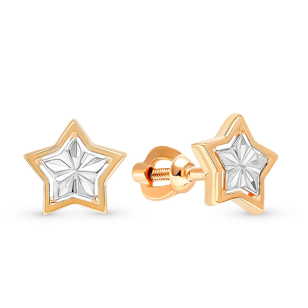 Серьги из красного золота 375 пробы