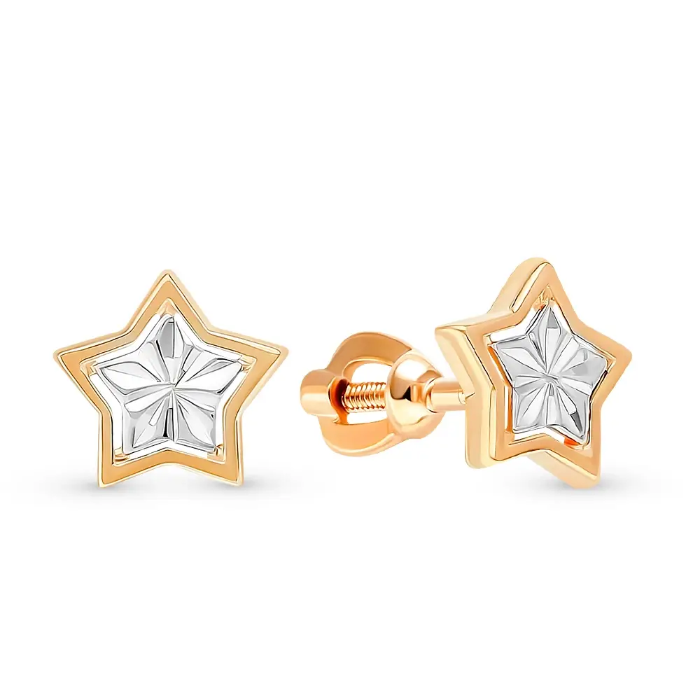 Серьги из красного золота 375 пробы 1