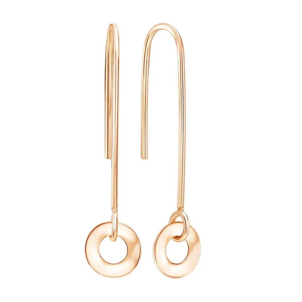 Серьги из красного золота 375 пробы 1
