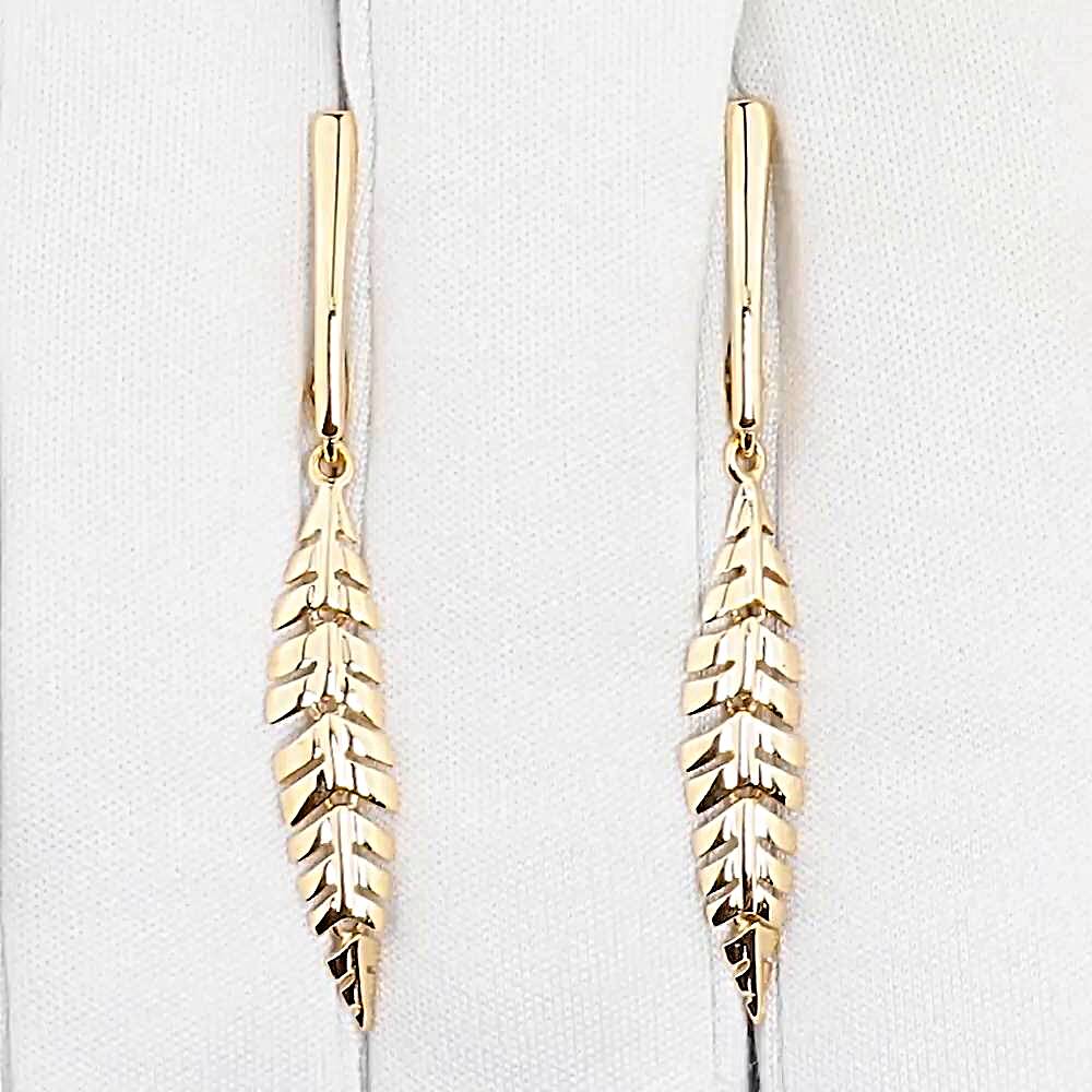 Серьги из красного золота 585 пробы 1