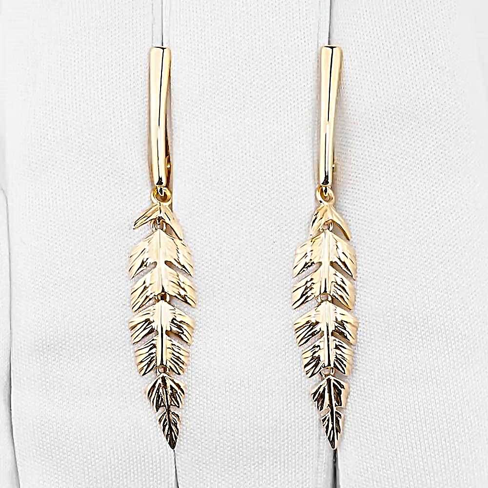 Серьги из красного золота 585 пробы 1