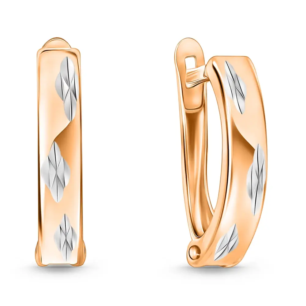Серьги из красного золота 585 пробы 1