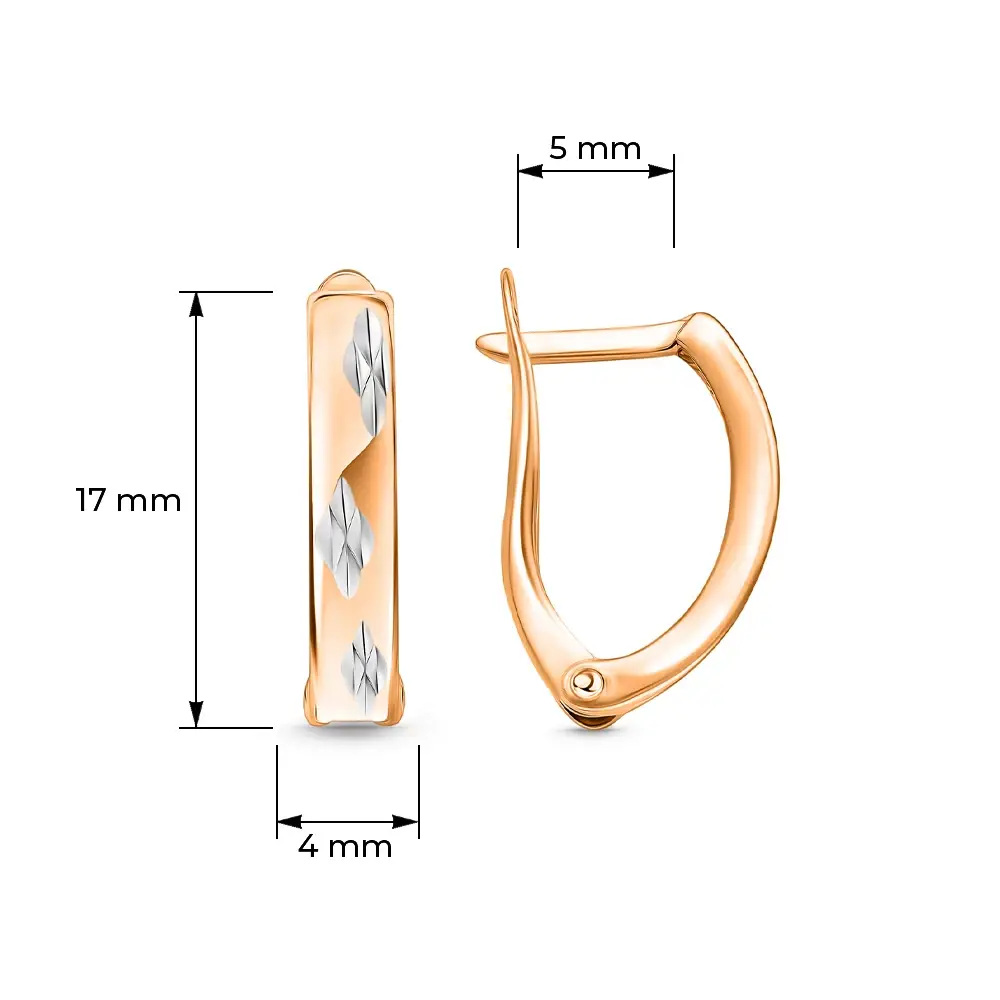 Серьги из красного золота 585 пробы 4