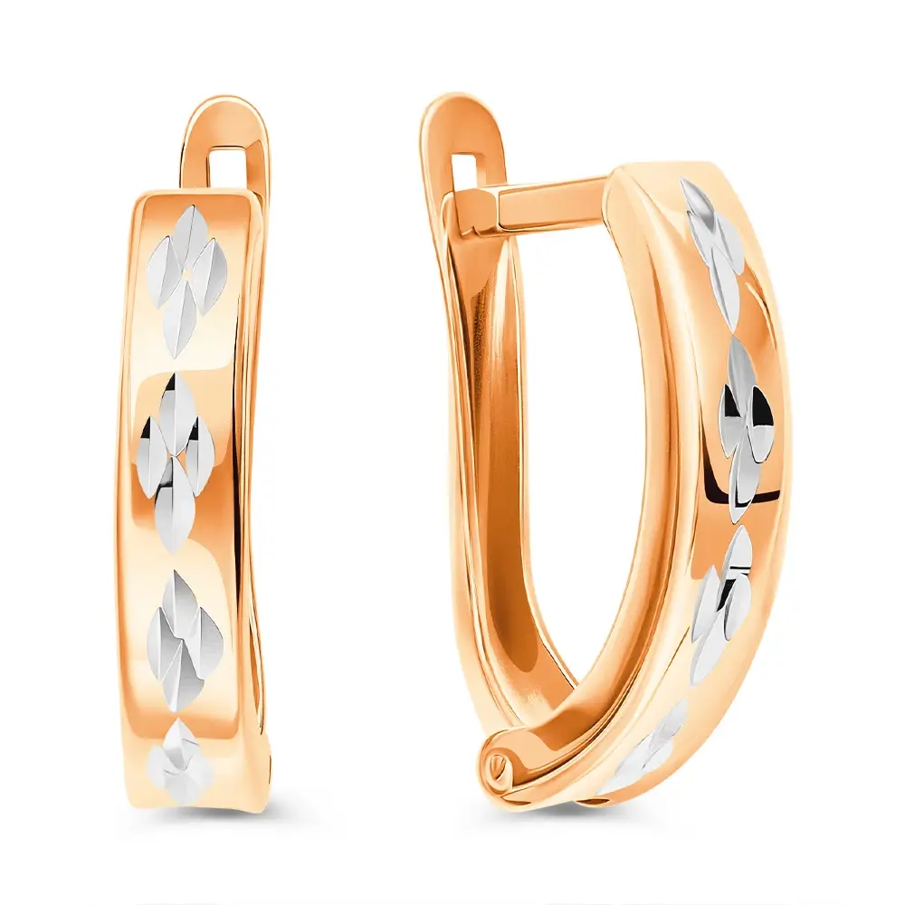 Серьги из красного золота 585 пробы 1