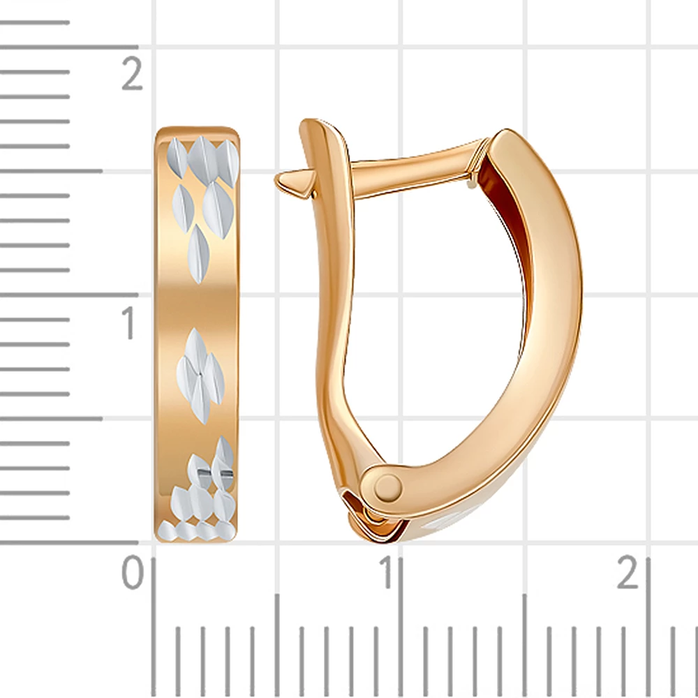 Серьги из красного золота 585 пробы 3