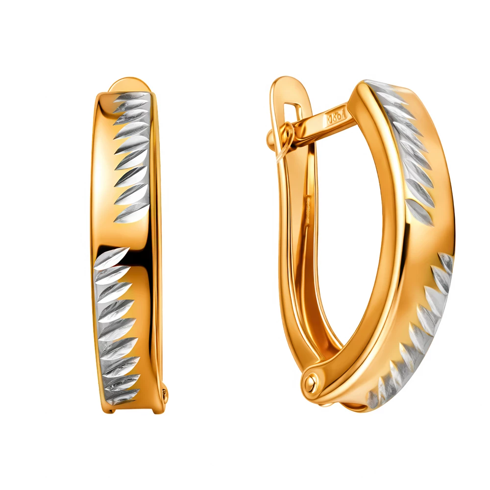 Серьги из красного золота 375 пробы