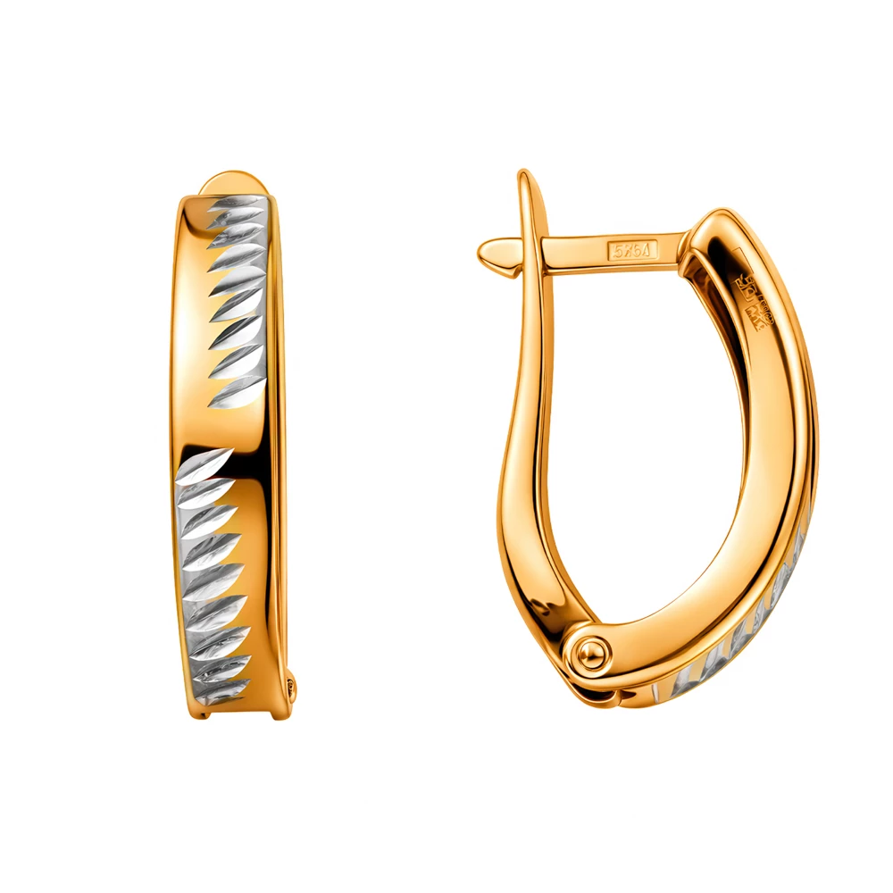 Серьги из красного золота 375 пробы