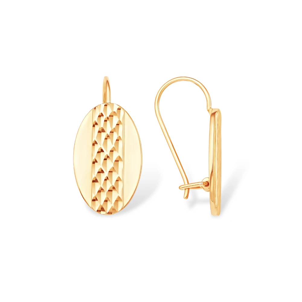 Серьги из красного золота 375 пробы
