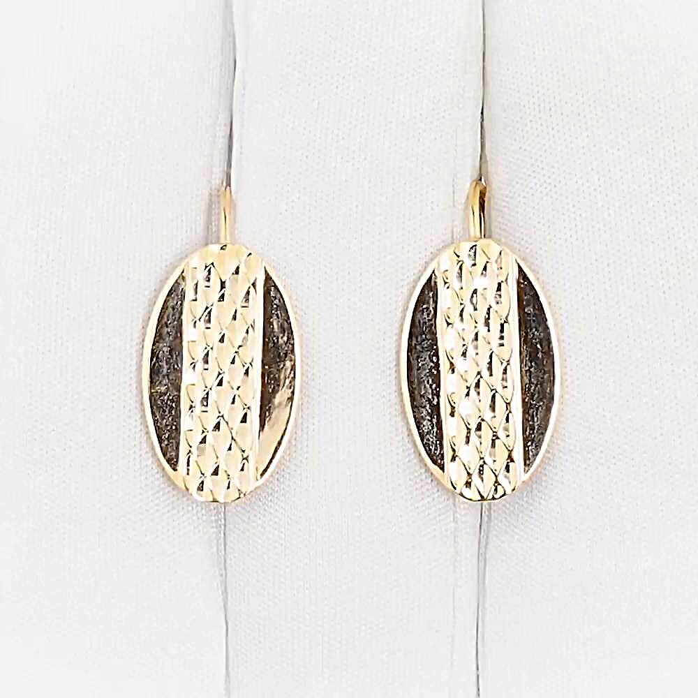 Серьги из красного золота 375 пробы 1