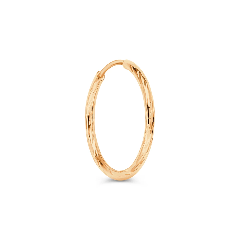 Серьга из красного золота 585 пробы