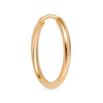 Серьги конго из красного золота 375 пробы
